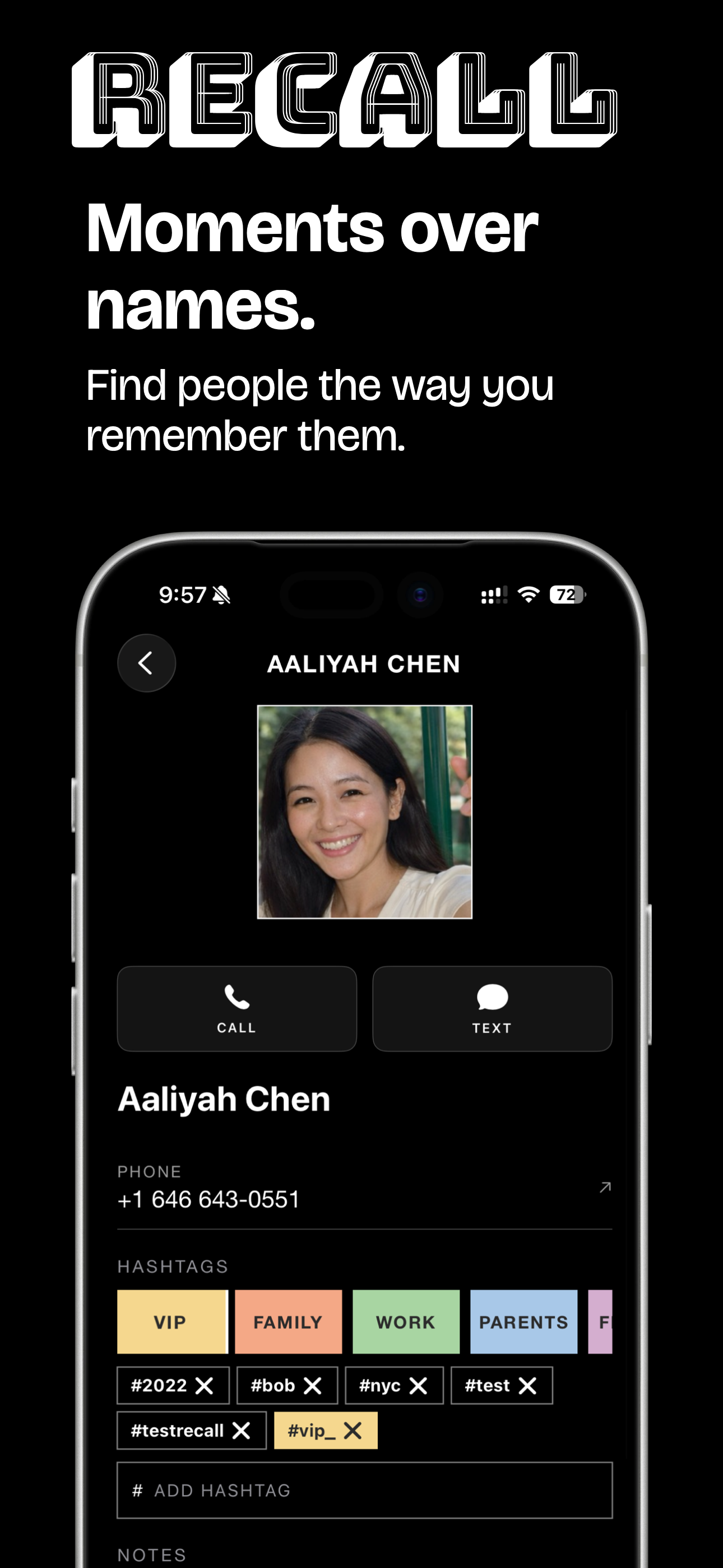 Recall Contacts app screenshot 3